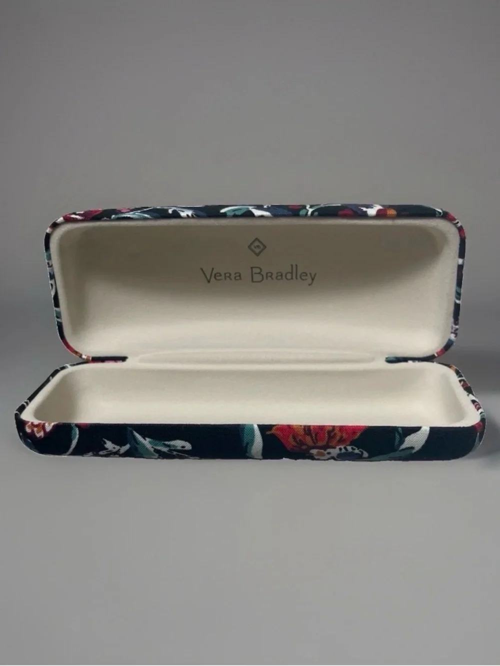 Vera Bradley Navy Floral Hard Eyewear Case
